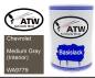 Preview: Chevrolet, Medium Gray (Interior), WA9779: 500ml Lackdose, von ATW Autoteile West.